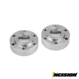 INCISION WHEEL HUBS #2 SILVER .225"