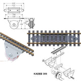 KADEE #309 HO Under-the-Ties Delayed-Action Electric Uncoupler Kit