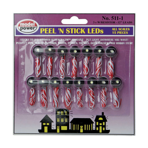 PEEL-N-STICK LEDS W/RESISTORS