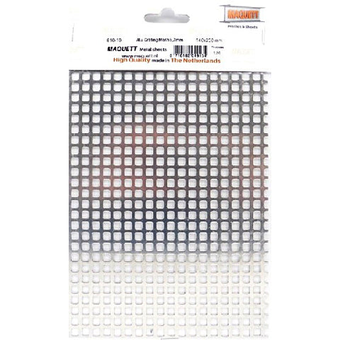 5.7mm Square Mesh Aluminum Grating Metal Sheet 7.9”x5.5”