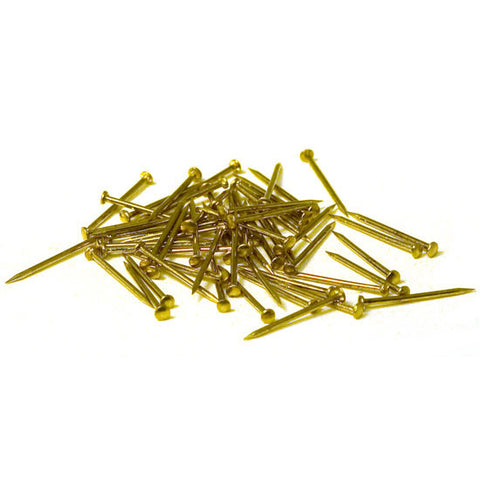 COATED BRASS NAILS .28 x 1/2