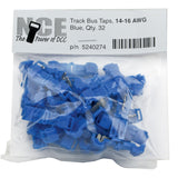 NCE Track Bus Taps -- Blue pkg(32)