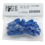 NCE Track Bus Taps -- Blue pkg(20)