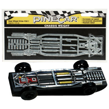 PINECAR Chassis Weight, Rear Wheel Drive 2.5 oz