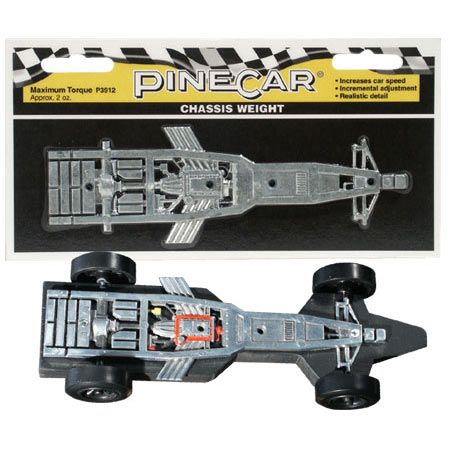 PINECAR Chassis Weight, Maximum Torque 2.5 oz