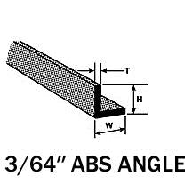 ABS 3/64 X 10" ANGLE