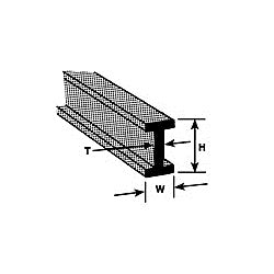 ABS 1/2"x15" I BEAM
