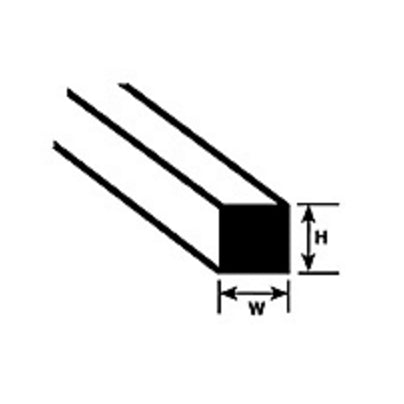 STY .010/.03MM SQUARE ROD