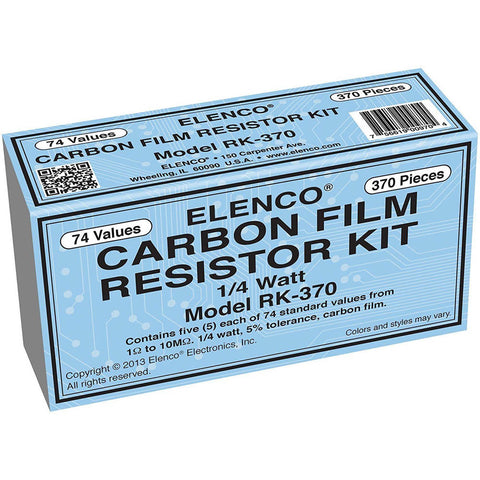 ELENCO RESISTOR KIT 1/4W KIT