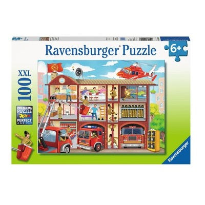 100-PIECE Firehouse Frenzy PUZZLE