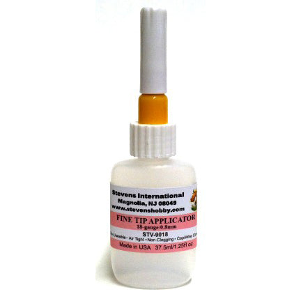 STEVENS Needlepoint Bottle, Stainless Steel Applicator 16 Gauge, 1.3mm