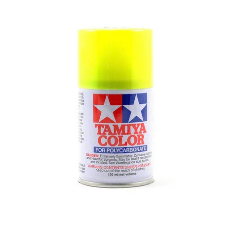 TAMIYA Polycarbonate Paint Spray PS-27 Fluorescent Yellow Spray