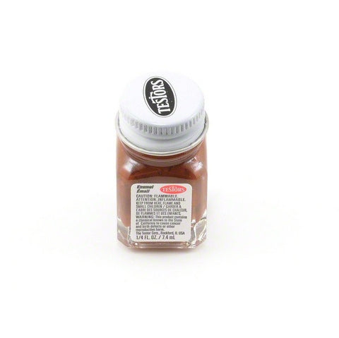 TESTORS 1/4oz. Bottle Finishing Enamel Gloss Light Brown