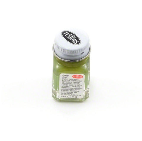 TESTORS 1/4oz. Bottle Finishing Enamel OD Flat Green