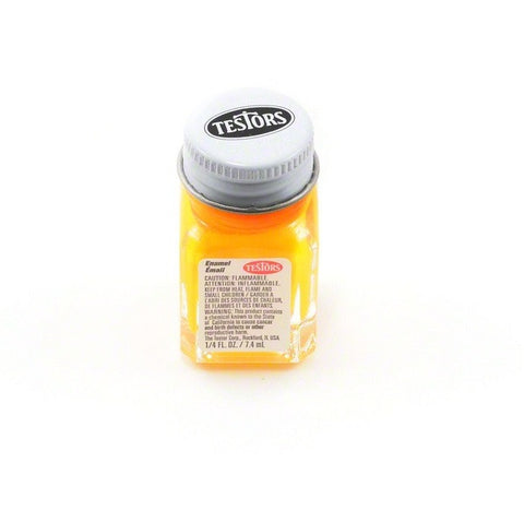 TESTORS 1/4oz. Bottle Finishing Enamel Flat Yellow