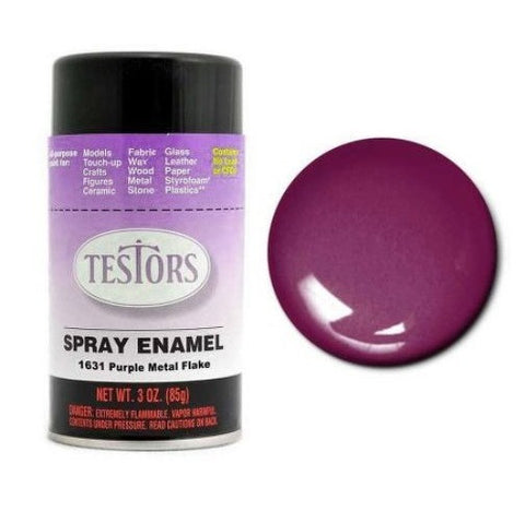 TESTORS 3oz. Spray Finishing Enamel Burgundy Purple Metal Flake
