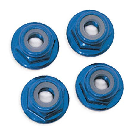 TRAXXAS NUTS 5 MM BLUE FLANGED
