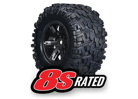 TRAXXAS MOUNTED TIRES 8S XMAXX