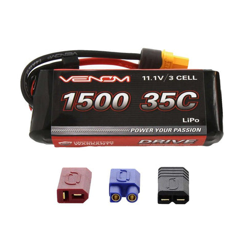 VENOM LIPO 11.1V 3S 1500mah 35C W/ UNI-2.0