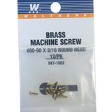 SCREW ROUND HEAD 00-90 3/16"