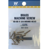 SCREW ROUND HEAD 0-80 3/8"