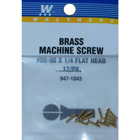 SCREW FLAT HEAD 00-90 1/4"