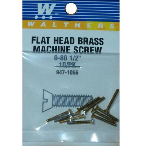 SCREW FLAT HEAD 0-80 1/2"