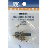 SCREW FLAT HEAD 1-72 3/16"