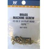 SCREW FLAT HEAD 2-56 1/4"