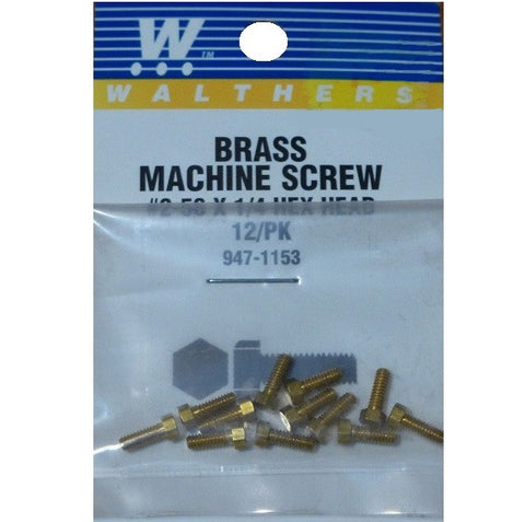 SCREW HEX HEAD 2-56 1/4"