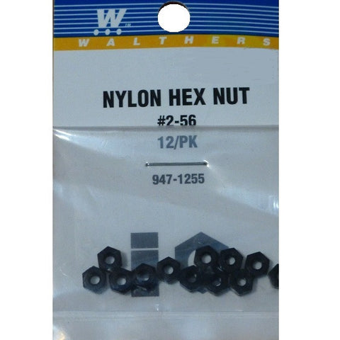 NUT HEX 2-56 NYLON
