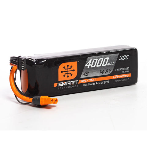 SPEKTRUM SMART LIPO 14.8V 4S 4000mah 30C W/ IC3
