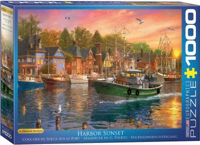 1000 -PIECE  HARBOR SUNSET