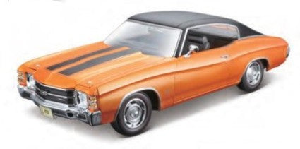 MAISTO 1/18 CHEVY CHEVELL SS ORANGE