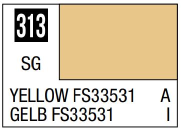MR HOBBY 10ml Lacquer Based Semi-Gloss Yellow FS33531