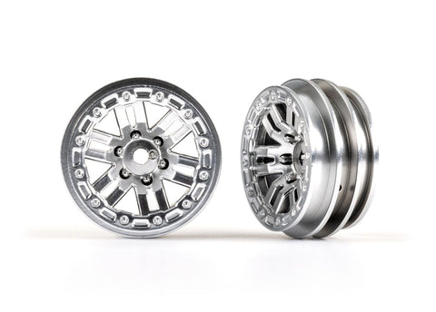 TRAXXAS TRX-4M Wheels, 1.0" (satin chrome) (2)