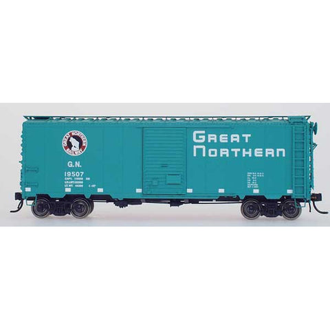 HO 40' BOX CAR GLACIER GREEN EMPIRE BUILDER GN