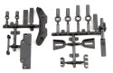 ASSOCIATED RC10B6.3 tower covers, wire clips, rod ends