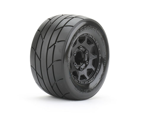 JETKO Super Sonic 1/10 MT 2.8 Tires w/ Black Claw Rims,12mm Hex, 1/2" Offset