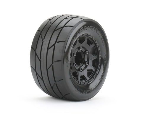 1/10 MT 2.8 Super Sonic Tires Mounted on Black Claw Rims,