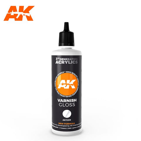 AKI Gloss 3G Acrylic Varnish 100ml Bottle