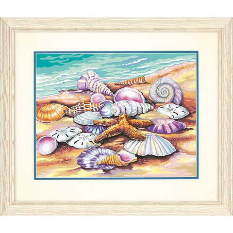 DIMENSIONS Shells (Seashore) Paint by Number (11"x14")