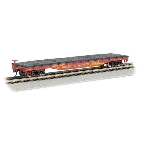 HO 52' FLAT CAR UP "ROUTE OF STREAMLINERS"
