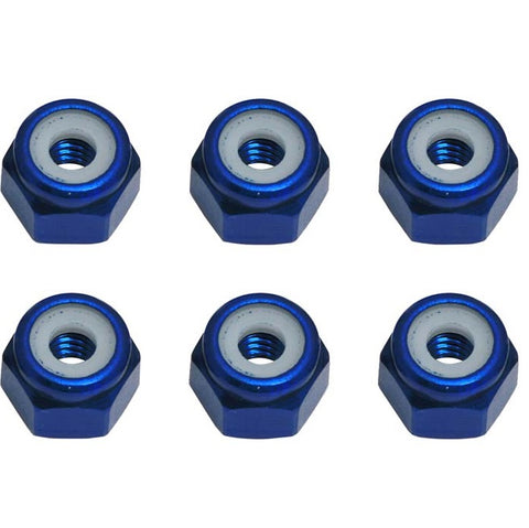 ASSOCIATED Lock Nut, Blue Aluminum