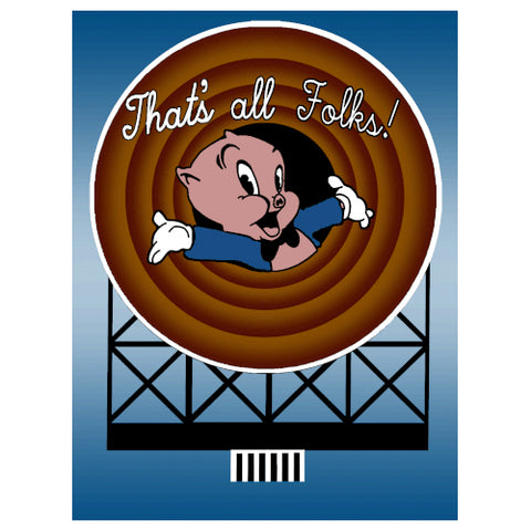 N ANIMATED SIGN "THAT'S ALL FOLKS!"
