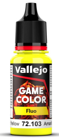 VALLEJO 18ml Bottle Yellow Fluorescent Game Color