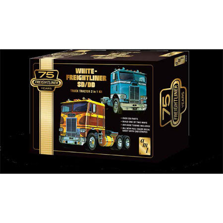 AMT 1/25 White Freightliner SD/DD Tractor Cab 75th Anniversary (2 in 1)