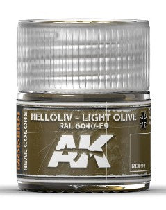 Real Colors: Light Olive RAL6040 F9 Acrylic Lacquer Paint 10ml Bottle