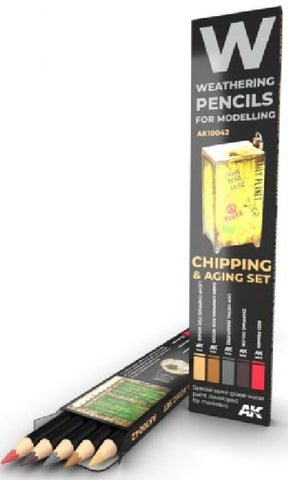 AKI Weathering Pencils: Chipping & Aging Set (5 Colors)