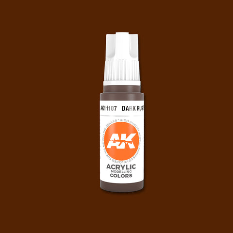 AKI Dark Rust 3G Acrylic Paint 17ml Bottle
